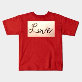 Love Calligraphy Kids T-Shirt